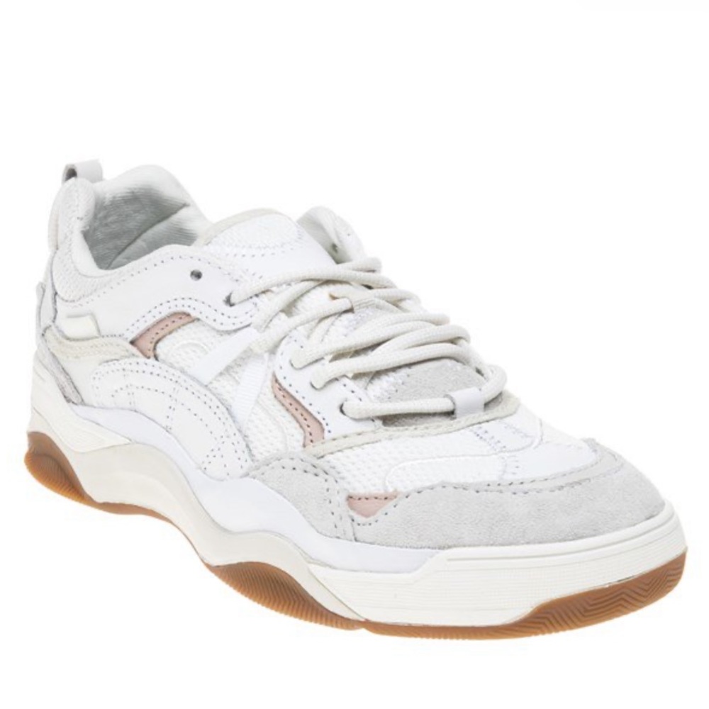 Vans Varix WC Sneakers in white and pink